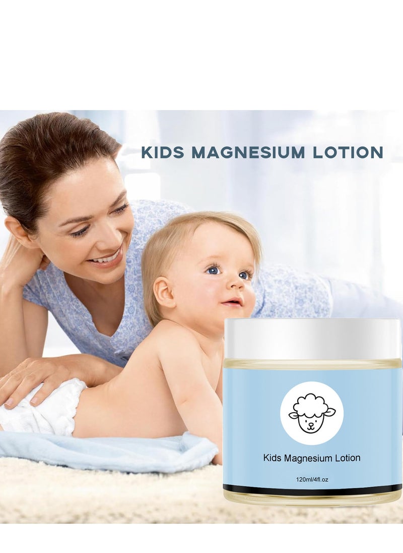 Generic - 8 Sheep Organics Junior Bedtime Lotion – Natural, Organic Calming Magnesium Lotion for Babies and Kids 120ml - Image 1
