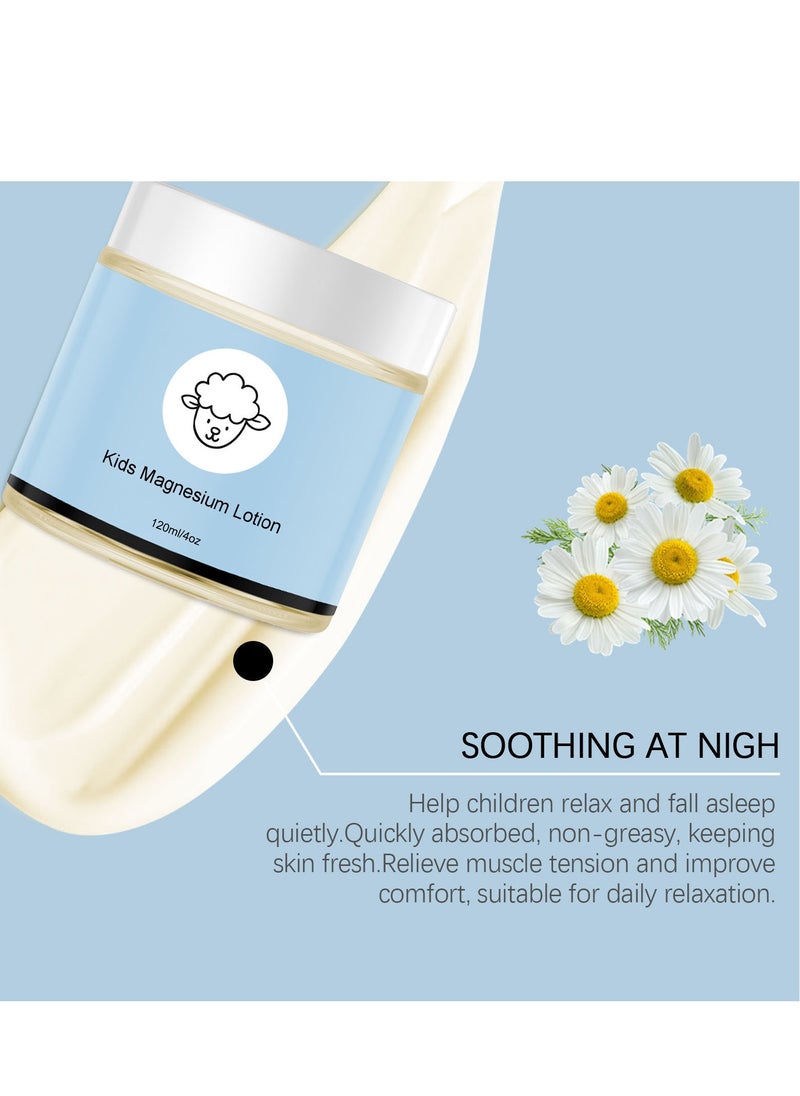 Generic - 8 Sheep Organics Junior Bedtime Lotion – Natural, Organic Calming Magnesium Lotion for Babies and Kids 120ml - Image 1