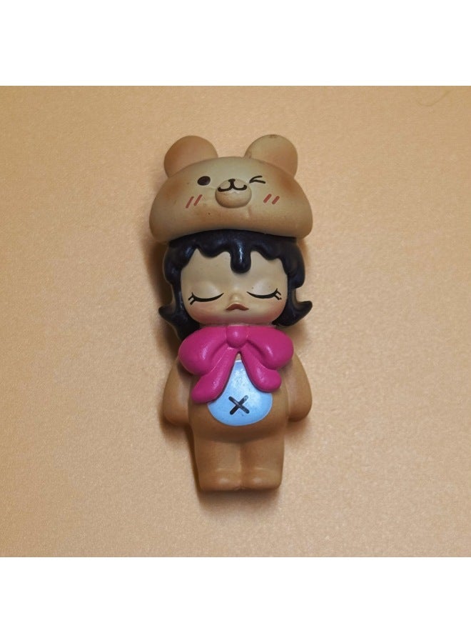 Bubble Mate Gaiwa Moe Molly Gaiwa Healing Department DIY Doll Accessories Small Ornaments Stall Explosions-Color:Molly Invading Bear Bread  - Image 1