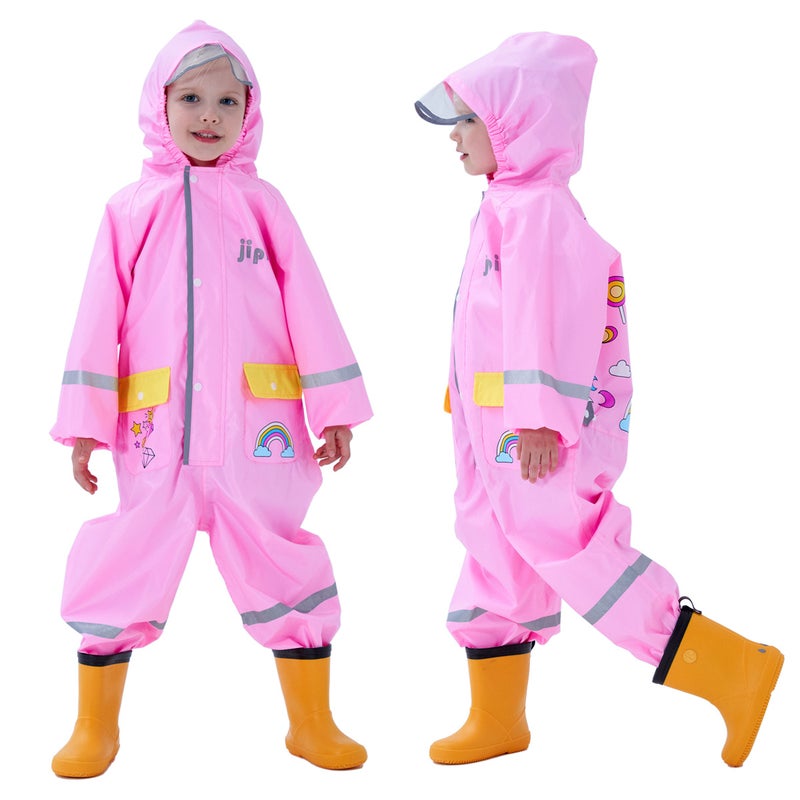 Children'S Unisex Raincoat And Rain Pants, Cute Baby Raincoat, Mermaid, Dinosaur, Cartoon Rain Gear - Image 1
