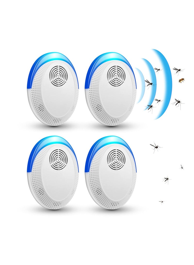 Zikra 4 Pcs Electronic Ultrasonic Mosquito Repellent,  Plug in for Insects, Indoor Pest Control for Living Room, Garage, Office, Hotel - Image 1