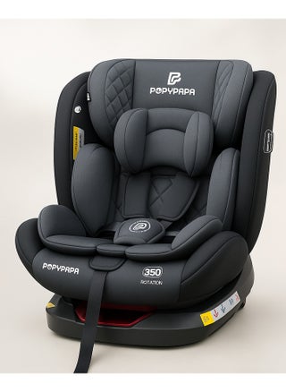 Popypapa three-stage car seat, load capacity from 0 to 36 kg, ISO FIX feature, and 360-degree rotation (code CB836) Gray - pzsku/Z25857240DE125F181A2CZ/45/1750683629/a4f8e93f-44f5-4b60-8310-09149c6909f5