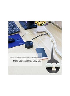 2pcs Cord Organizer Clip For Power Cable, Wire Cord Hider For