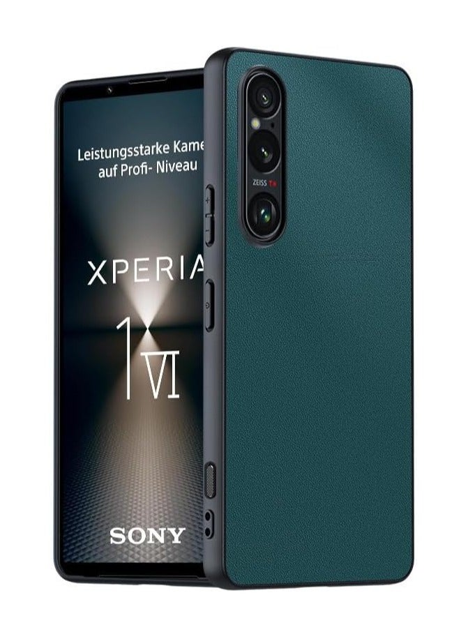 Carbon Fiber Texture Leather Compatible with Sony Xperia 1 VI 5G Case Cover Ultra Thin Shockproof Back for Sony Xperia 1 VI