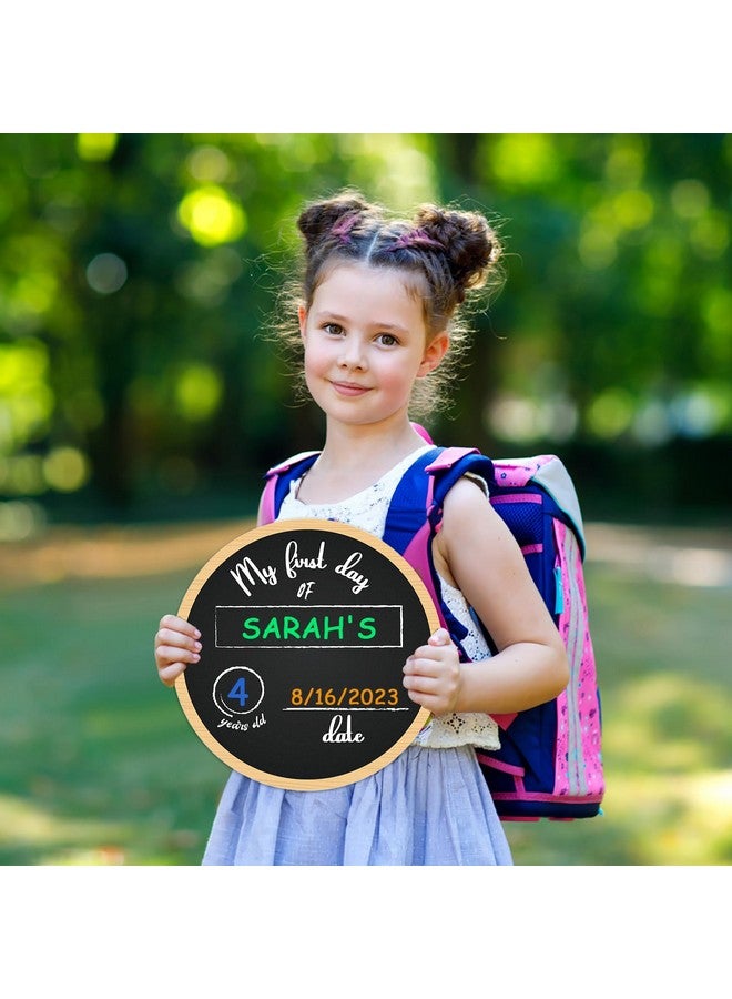 FaCraft First & Last Day Of School Chalkboard Sign Back To School Board For Kids Boys Girls Double Sided My 1St Day Of Preschool/Kindergarten Chalkboard Reusable First Day Of School Photo Prop Sign - Image 5