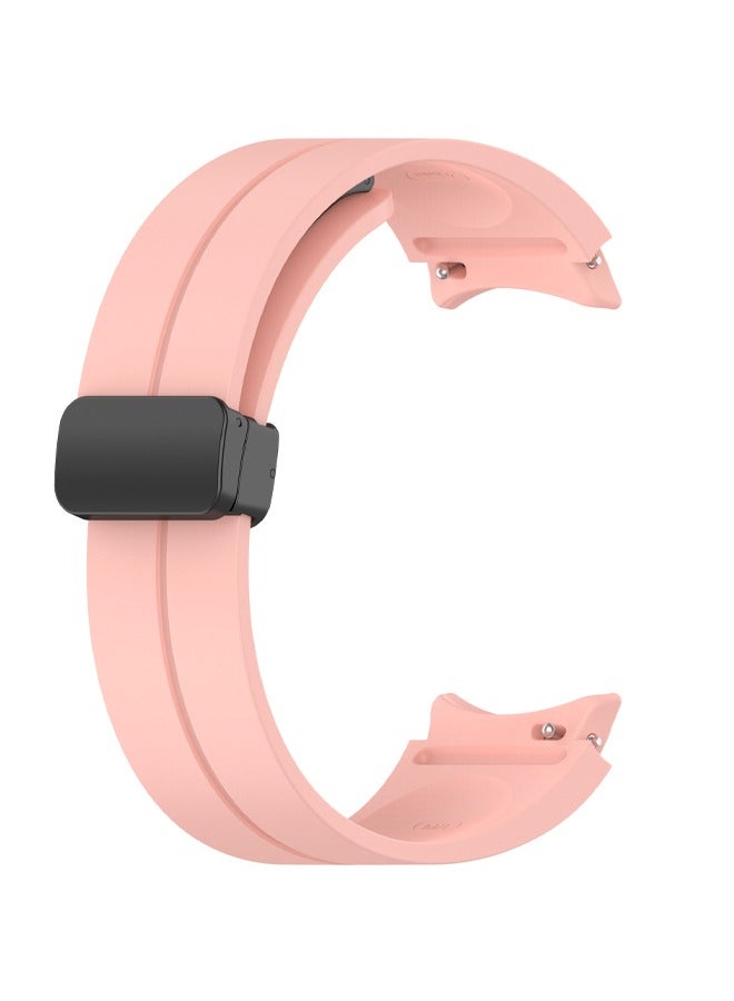 For Samsung Galaxy Watch 6 Classic 43mm47mm Galaxy Watch 6 40mm44mm Galaxy Watch 5 Pro 45mm Galaxy Watch 5 44mm40mm Galaxy Watch 4 Galaxy Watch 4 Classic Folding Magnetic Buckle Silicone Strap - Image 3