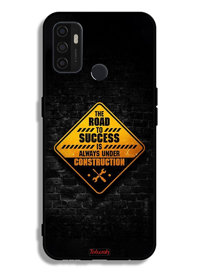 Tolwak Oppo A33 (2020) Protective Case Cover The Road To Success Is Always Under Construction - Image 2