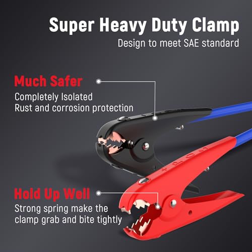 TOPDC Quick Connect Plug Jumper Cables,1 Gauge 30 Feet 800A Booster Cables with UL-Listed Clamps, Heavy Duty Automotive Booster Jumper Cables for Car, SUV and Trucks with Carry Bag(TD-S02P0130) - Image 2