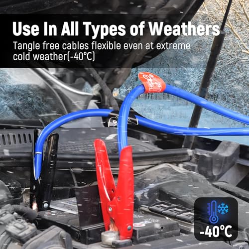 TOPDC Quick Connect Plug Jumper Cables,1 Gauge 30 Feet 800A Booster Cables with UL-Listed Clamps, Heavy Duty Automotive Booster Jumper Cables for Car, SUV and Trucks with Carry Bag(TD-S02P0130) - Image 5