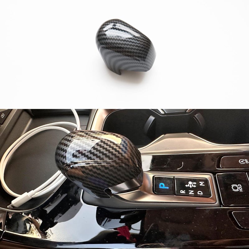CYAuto Sport Gear Shift Knob Overlay Trim for Lexus RX NX 2023 2024 2025 TX F Sport Carbon Fiber Style