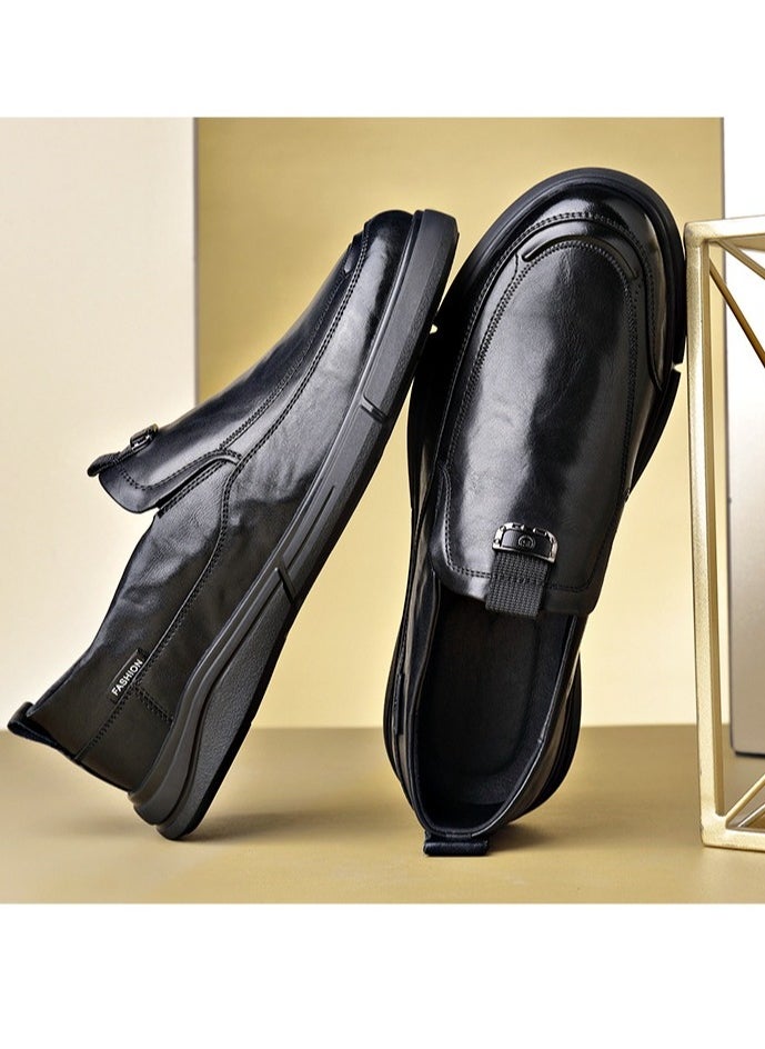 Warrior - Versatile Retro Casual Leather Shoes - Image 1