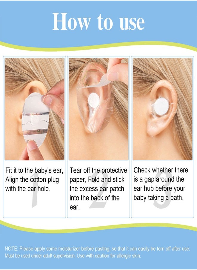 Sefudun 60 Pieces Waterproof Ear Protector Cover for Swimming Shower Ear Protectors with Ear Plugs for Kids Newborn Disposable Ear Covers for Shower Surfing Snorkeling and Other Water Sports  - Image 4