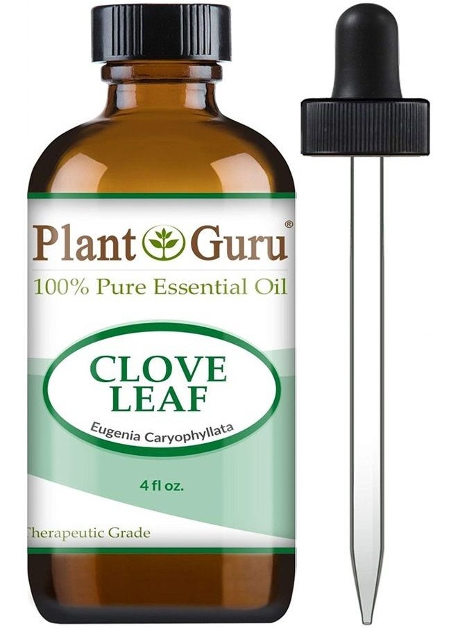 Plant Guru Clove Leaf Essential Oil 4 oz 100% Pure Undiluted Therapeutic Grade.  - Image 1