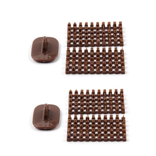 Swpato 2 Pack Letter Stamps for Clay Polymer Clay Tools Pottery Stamps with Double Small Alphabet Numeric Symbols Brown - Image 1
