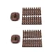 Swpato 2 Pack Letter Stamps for Clay Polymer Clay Tools Pottery Stamps with Double Small Alphabet Numeric Symbols Brown - Image 2