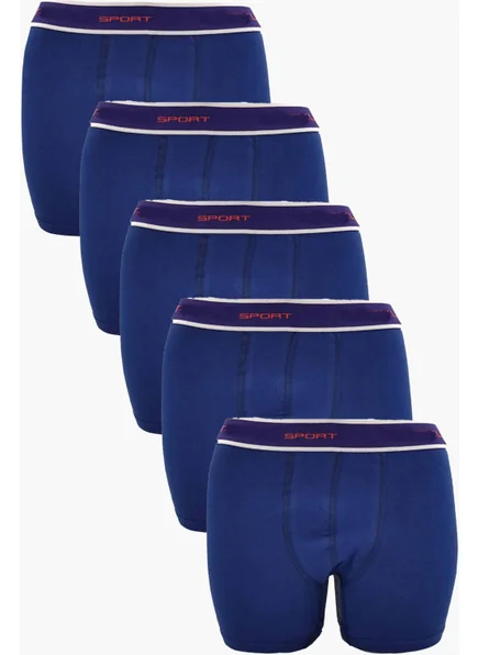 Hepsine Rakip Competing All, 5-Piece Men's Cotton Sports Boxer, Lycra, Flexible, Comfortable with Additional Mesh Piece