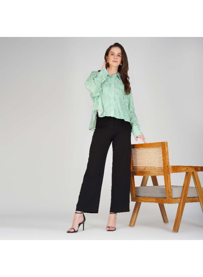 Linelle Soft Crepe Printed Ladies Shirt – Collar Neck and Full Sleeves - Image 1