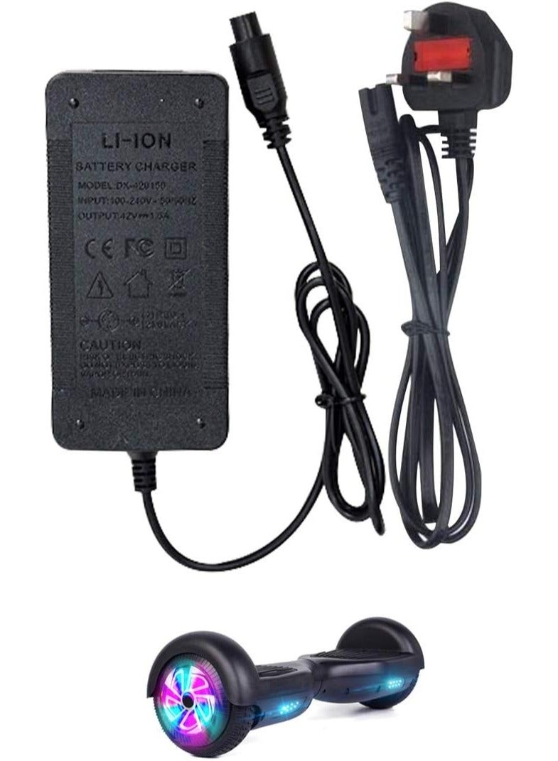 TIGER شاحن سكوتر كهربائي هافربورد سمارت ويل - متوافق مع سكوترات D1 و D2 الكهربائية، شاحن بطارية عالي الأداء، حل شحن فعال وآمن لهافربوردات - Image 1