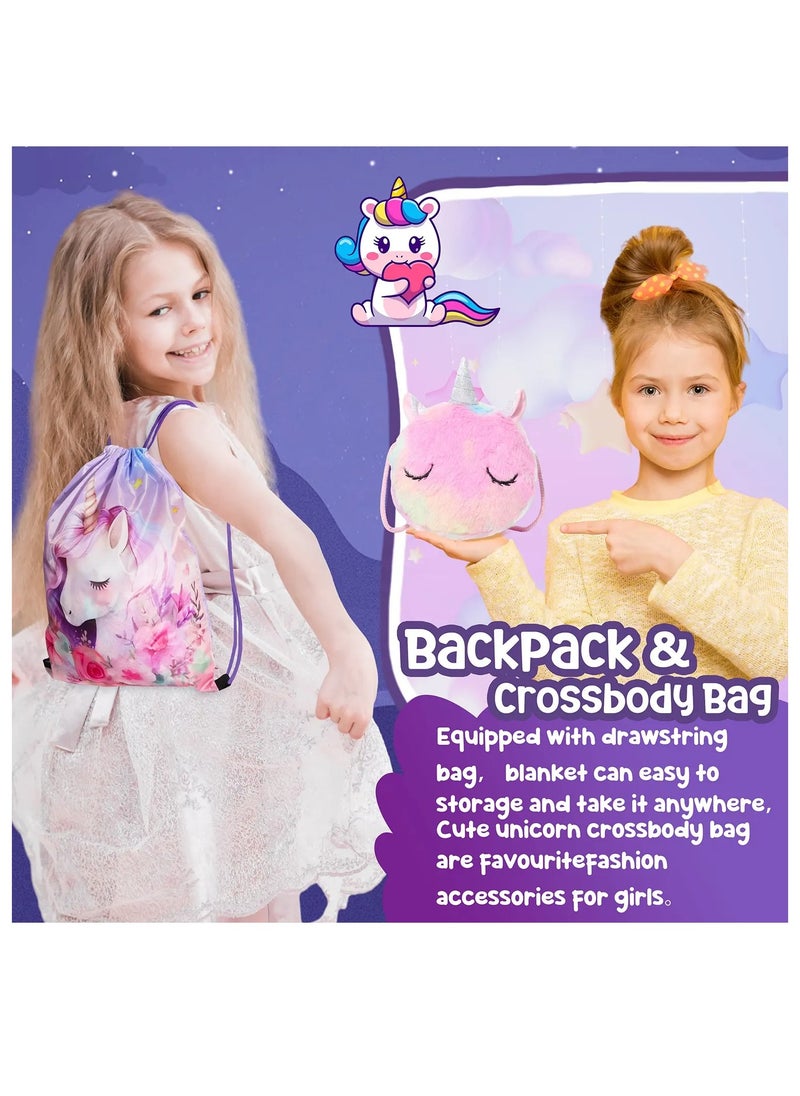 Unicorn Gift Set for Girls Unicorn Toys for Girls Birthday Parties Gift Box with Blanket Bag and Cups - pzsku/Z258631F8E0D48321BEC7Z/45/_/1708943149/2fa283d9-f798-4966-9e28-e2a85893e5f1