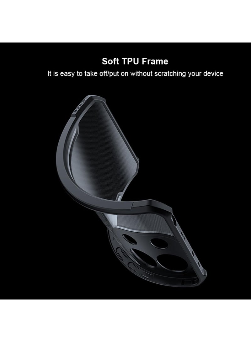 Case Compatible with Infinix Hot 50i, [Droproof] [Sweat-Proof] [Fingerprint-Proof] Shockproof Protective Phone Case-Black - Image 2