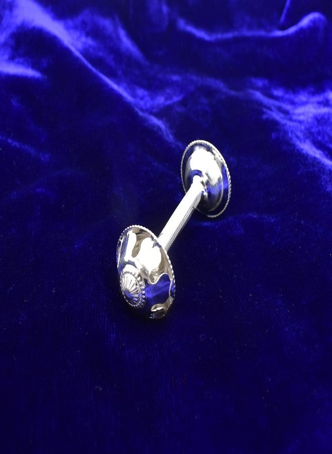KMJ Pure Silver jhunjhuna Rattle for Baby, Gifts for Baby (Weight 9 Grams) - Image 3