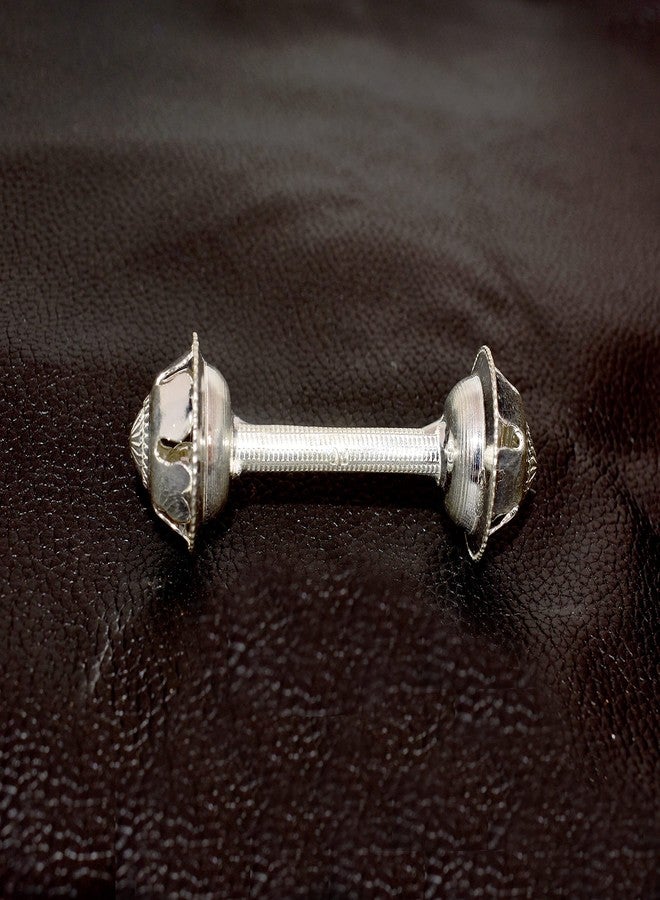 KMJ Pure Silver jhunjhuna Rattle for Baby, Gifts for Baby (Weight 9 Grams) - Image 4