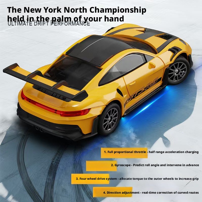 1:43 RC Drift Car Alloy 4WD GTR/Porsche 911 - Image 4
