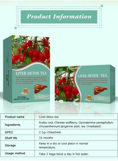 Winstown Liver Detox Tea, Natural Herbal Liver Detox Cleanse Tea, Easy To Digest Gantai Health Tea Flower And Fruit Tea, Liver Cleanse Tea For Fatty Liver And Alcoholic Liver For Men Women  - Image 4