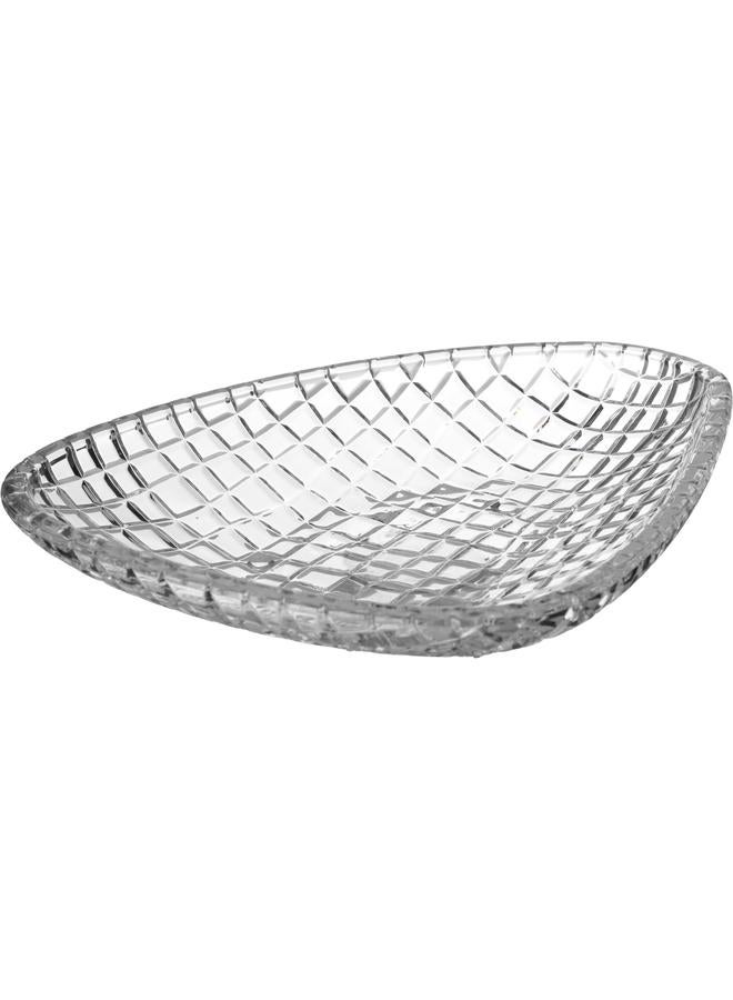 Alsaif Max Glass Serving Plate 38.2X27.6 Cm Triangle Clear - Image 2