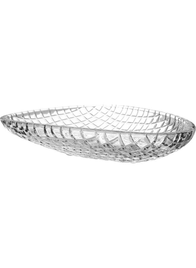 Alsaif Max Glass Serving Plate 38.2X27.6 Cm Triangle Clear - Image 3