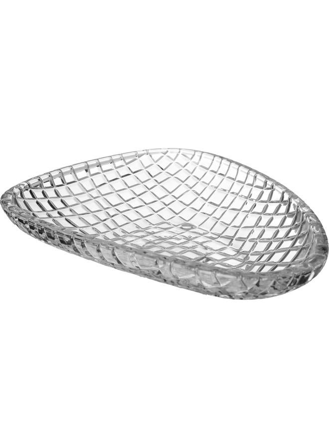 Alsaif Max Glass Serving Plate 38.2X27.6 Cm Triangle Clear - Image 1