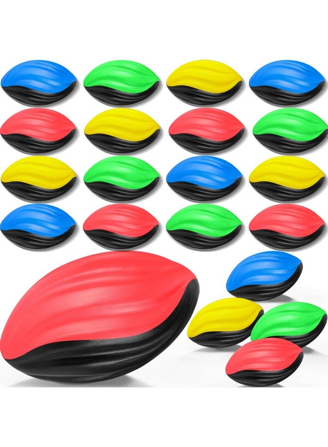 جيريفي مجموعة من 20 كرة قدم صغيرة الحجم مقاس 7 بوصات من كرات القدم الحلزونية المصنوعة من الإسفنج الناعم لكرة القدم الرياضية للعب في الأماكن المغلقة والمفتوحة للأطفال ومستلزمات حفلات كرة القدم (كلاسيكية) - Image 1