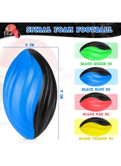 Jerify 20 Pack Mini Footballs Bulk 7 Inch Small Toy Footballs Spiral Foam Football Soft Sports Footballs For Indoor Outdoor Play Game Kids Football Party Supplies (Classic)  - Image 3