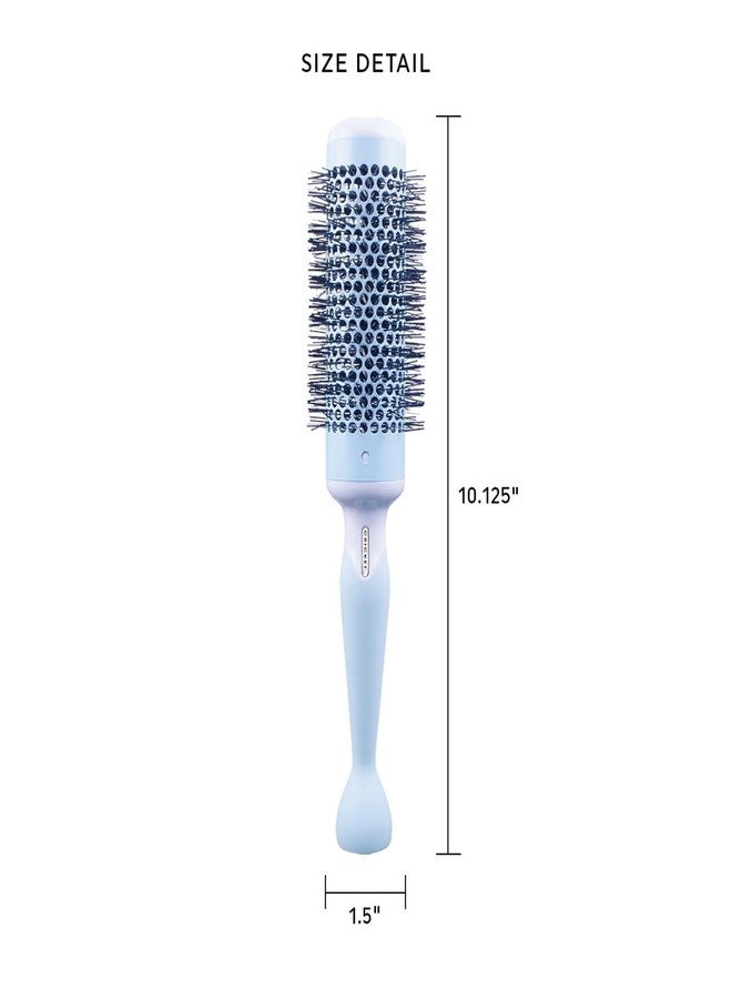 Cricket Friction Free 1.5” Thermal Brush - Seamless Ceramic Barrel for Blowout and Curling, Ion-Infused Tourmaline Bristles, Anti-Static Styling, Non-Slip Grip, Professional for All Hair Types - Image 2