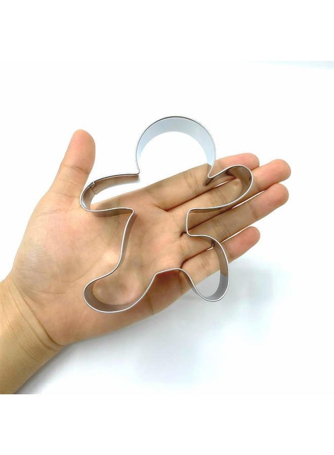 LILIAO Christmas Running Gingerbread Man Cookie Cutter - 3.6 x 4.2 inches - Stainless Steel - Image 5