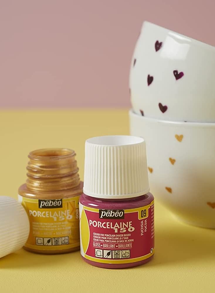 بيبيو Pebeo Porcelaine 150 خزفي زجاجة 45 مل ، ذهبي - Image 2