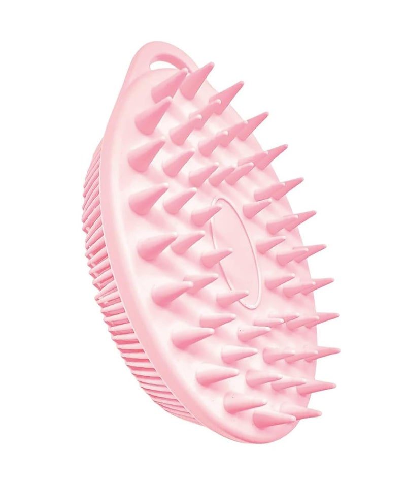 INOVERA (LABEL) Exfoliating Silicone Bathing Scrubber for Womens & Mens - Soft Body Wash Shower Brush - Dual-Sided Cleaning Brushes (Rose Gold) - Image 1
