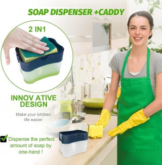 Premium Quality Dish Soap Dispenser - Countertop Kitchen Soap Dispenser, Sink Dish Washing Soap Dispenser 13 Ounces (Sponge Included) - view 5