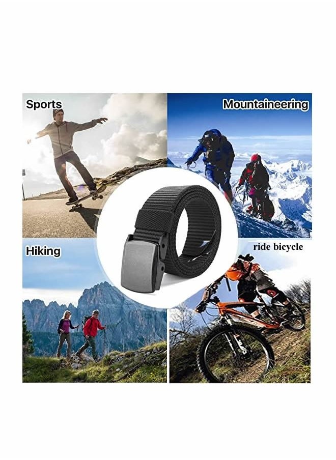 Umiwin - Mens Belt Automatic Nylon Men's Belt Black Belt for Men - Image 1