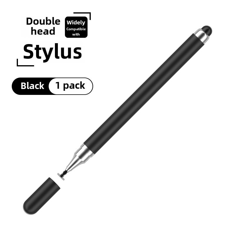 Dual-Tip Capacitive Stylus Pen for Touchscreens Black [double-headed stylus]] 