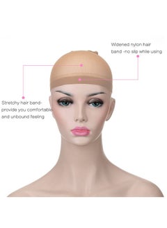 Akstore Akstore Mesh Wig Cap Net Natural Nylon Wig Caps (6PCS - Beige)  - Image 5