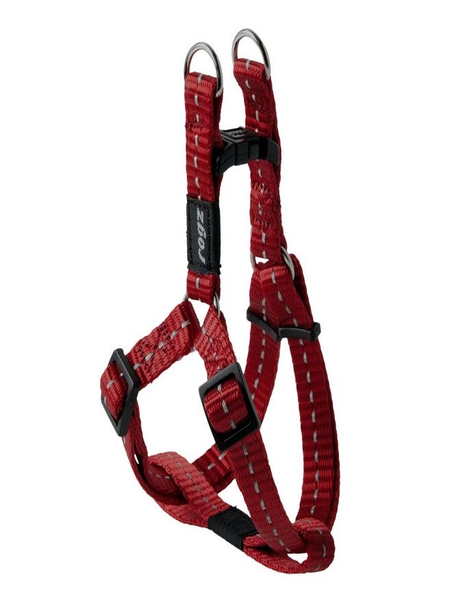 Rogz Reflective Step-in Adjustable Harness for Small Dogs; matching collar and lead available, Red - Image 1