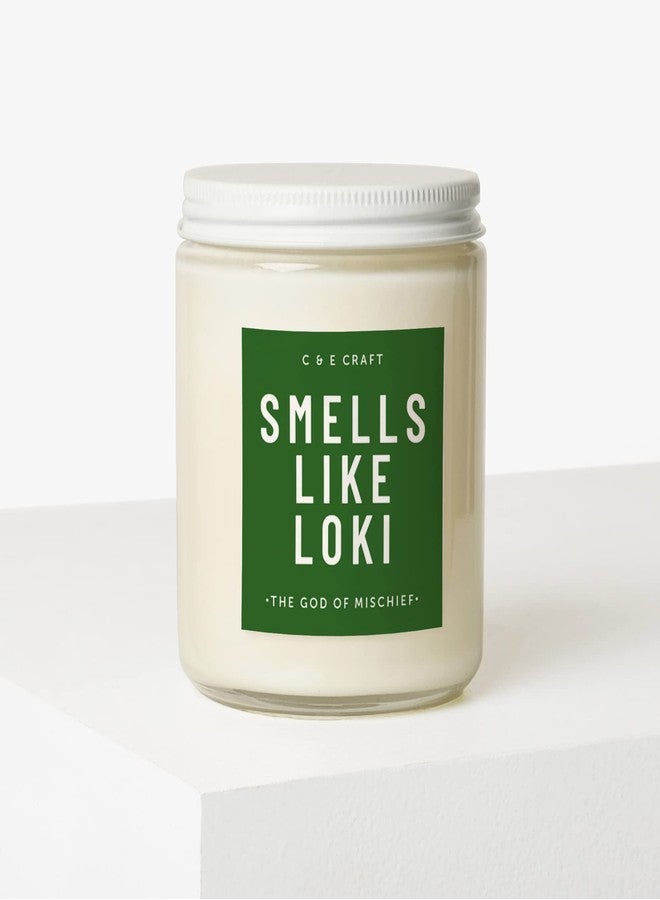 CE CRAFT C&E Craft CE Craft Smells Like Loki Scented Candle Mahogany Teakwood All Natural Soy Wax Candle Jar Scented Candle for Gift, Home, Office - Image 2