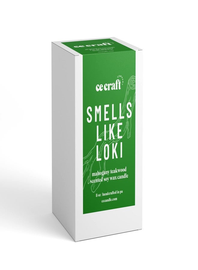 CE CRAFT C&E Craft CE Craft Smells Like Loki Scented Candle Mahogany Teakwood All Natural Soy Wax Candle Jar Scented Candle for Gift, Home, Office - Image 3