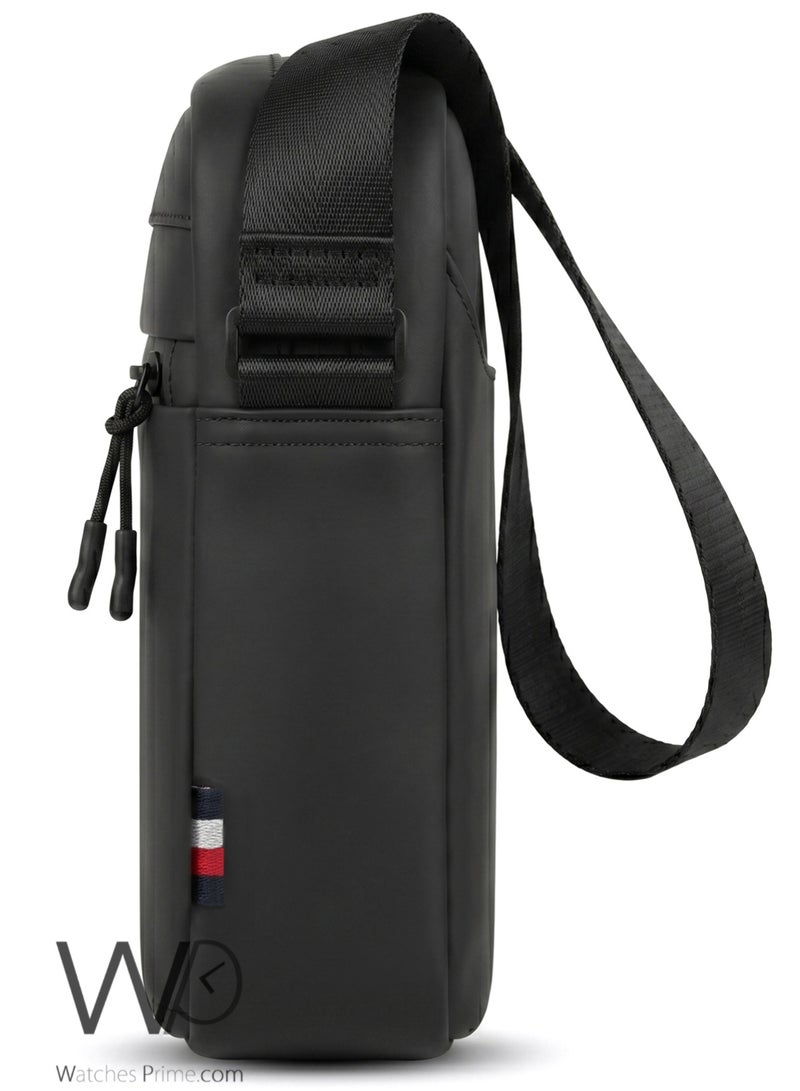 Tommy Icons شنطة كروس رجالي تومي هيلفيغر - أسود ناعم بتصميم عملي - Image 4