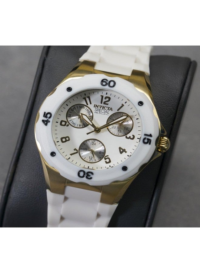 Invicta Women's 18796 Angel Analog Display Japanese Quartz White Watch, white, Movement - Image 3