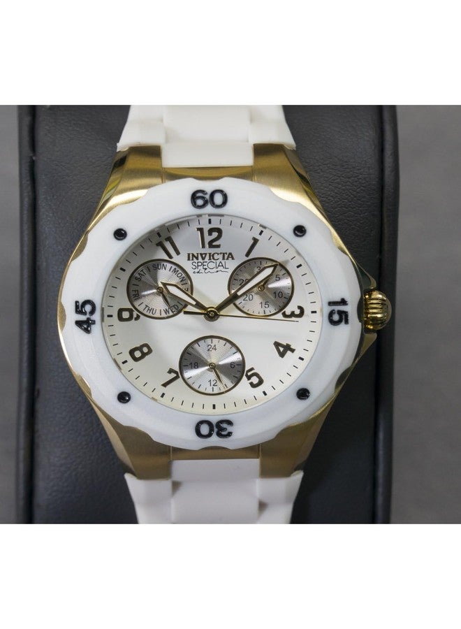 Invicta Women's 18796 Angel Analog Display Japanese Quartz White Watch, white, Movement - Image 4