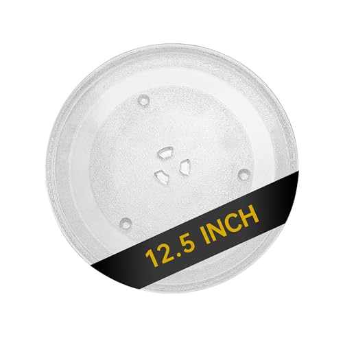 Rotaglass 125 Microwave Glass Turntable Plate 125 318cm Microwave Tray Replacement Glass Plate Glass Tray Replacement for LG GE SamsungMagic Chef Hotpoint Panasonic Kenmore etc - Image 1