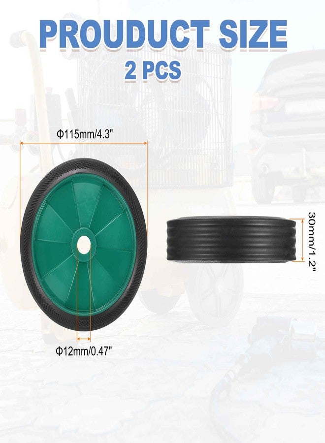 ميكسينيتي عجلات ضاغط الهواء MECCANIXITY مقاس 5 بوصات عجلات عالمية بديلة لمعظم ضواغط الهواء تزيد من القدرة على المناورة مع عبوة من قطعتين بقطر 0.5 بوصة، باللون الأزرق - Image 2