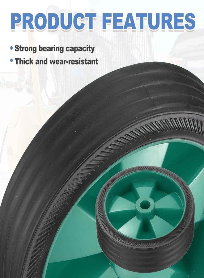 ميكسينيتي عجلات ضاغط الهواء MECCANIXITY مقاس 5 بوصات عجلات عالمية بديلة لمعظم ضواغط الهواء تزيد من القدرة على المناورة مع عبوة من قطعتين بقطر 0.5 بوصة، باللون الأزرق - Image 3